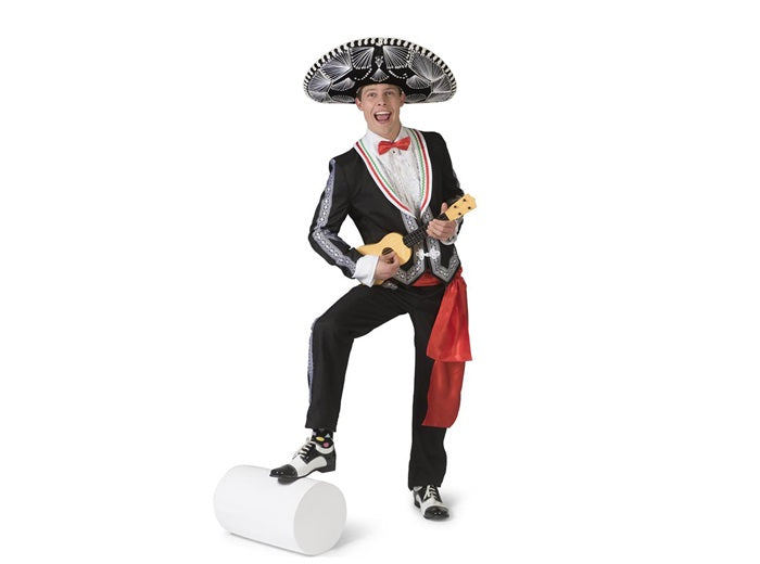 déguisement mariachi mexicain noir 3pcs homme taille l/xl