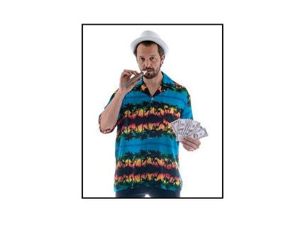 chemise tahiti hawaï motifs aloha taille l-xl
