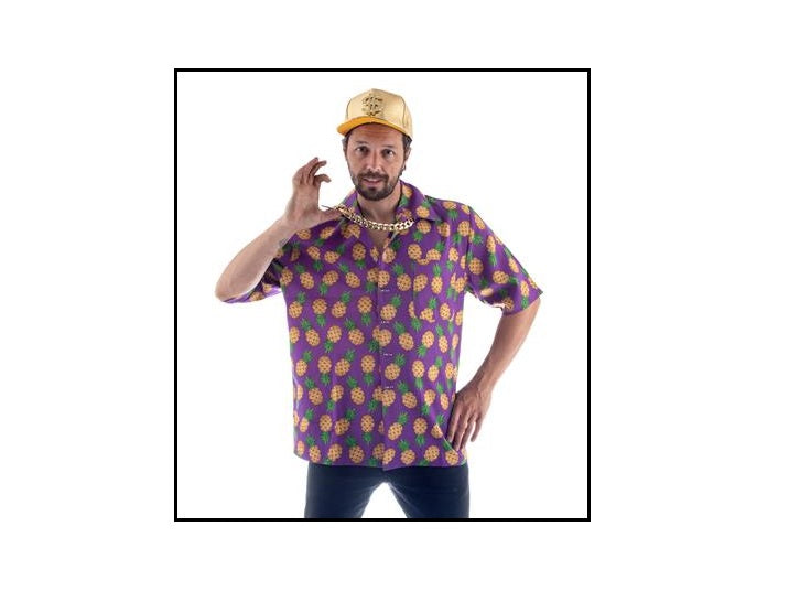 chemise fun gag motifs ananas taille m-l