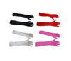 paire de gants satinés longs blancs 30cm
