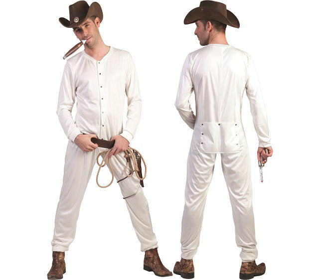 pyjama cowboy blanc taille l/xl