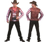 t-shirt effet 3d cowboy adulte taille 54