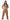 veste & pantalon d''indien brun taille m/l
