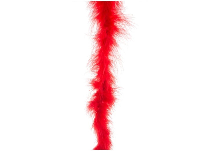 guirlande boa marabou rouge 2m