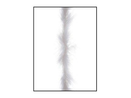 guirlande boa marabou blanc 2m