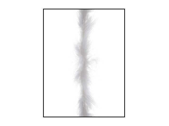 guirlande boa marabou blanc 2m