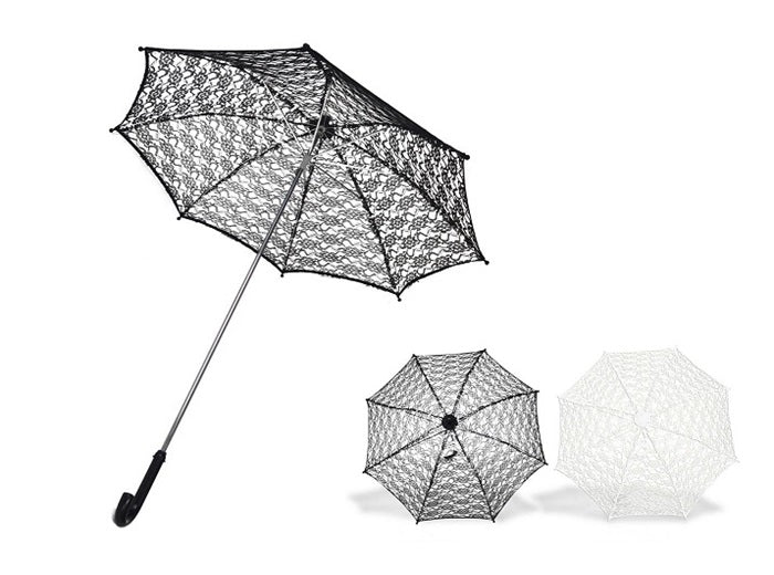 ombrelle dentelles blanc 80cm