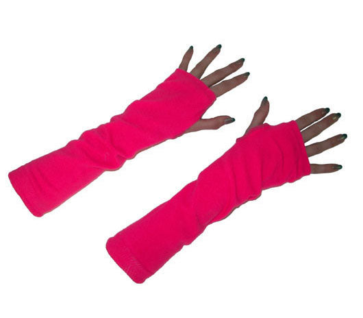 paire de mitaines long rose