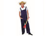 salopette bleue adulte taille l