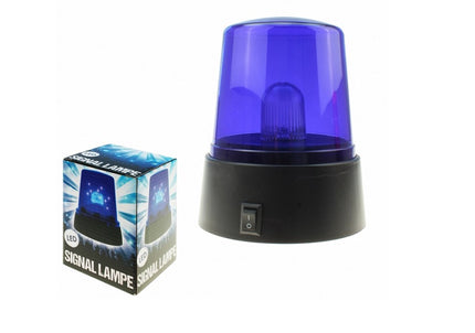 lampe gyrophare led''s bleu 11cm