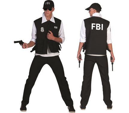 déguisement de policier f.b.i taille l/xl