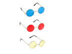 lunettes baba cool rondes rouge adulte