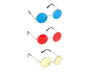 lunettes baba cool rondes rouge adulte