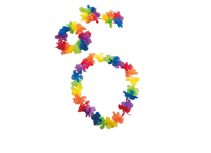 set tahiti hawaï multicolore 4pcs