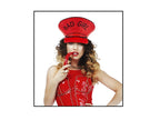 casquette géante motif bad girl rouge adulte