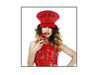 casquette géante motif bad girl rouge adulte