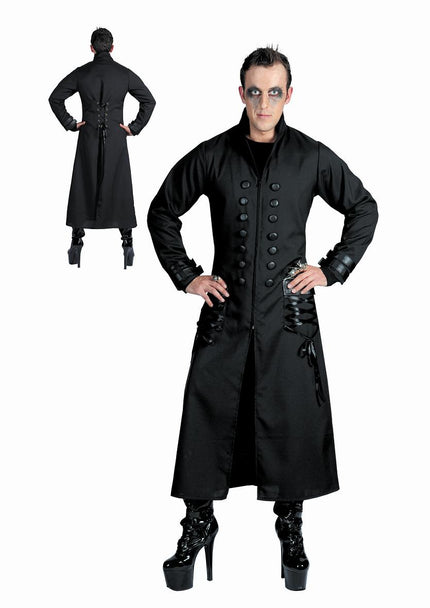 manteau gothique noir homme taille xxl