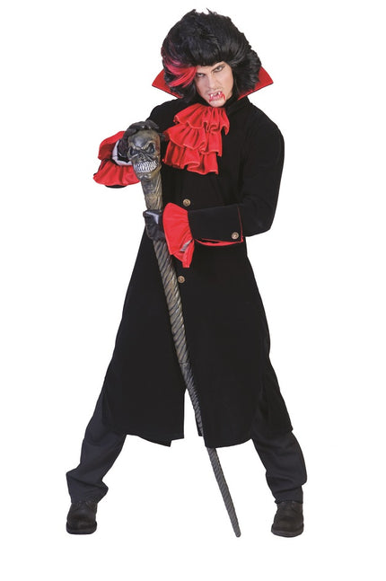 manteau vampire noir et rouge homme taille xxl