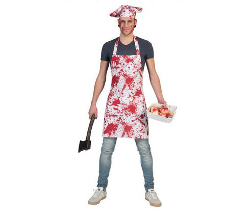 déguisement de boucher ensanglanté taille unique