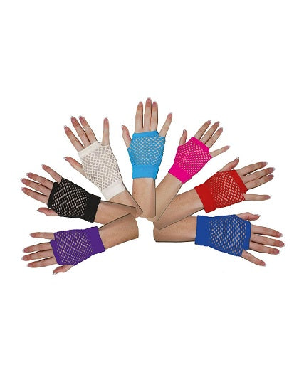 paire de mitaines filet court violet