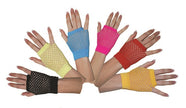 paire de mitaines filet jaune fluo