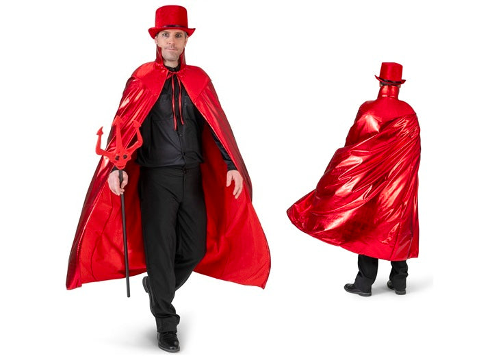 cape de diable démon vampire avec col rouge adulte