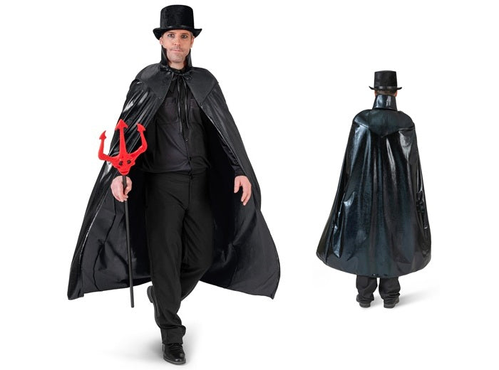 cape de diable démon vampire avec col noire adulte