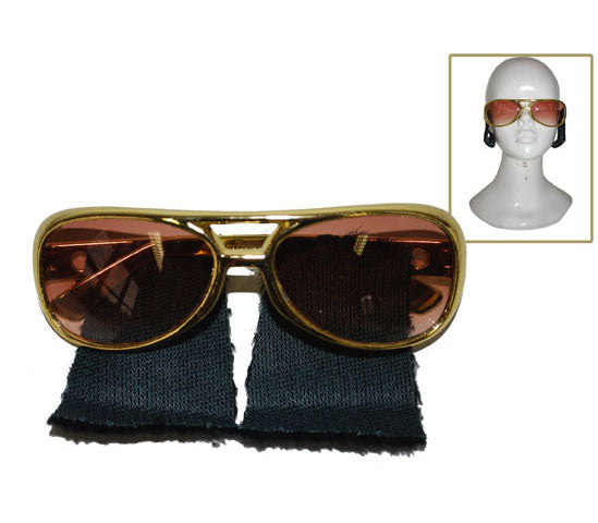 lunettes elvis avec rouflaquettes