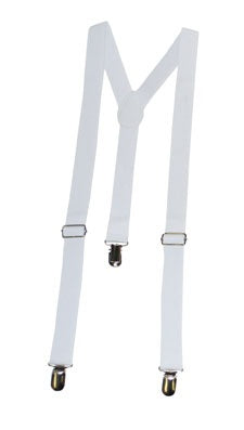bretelles blanc