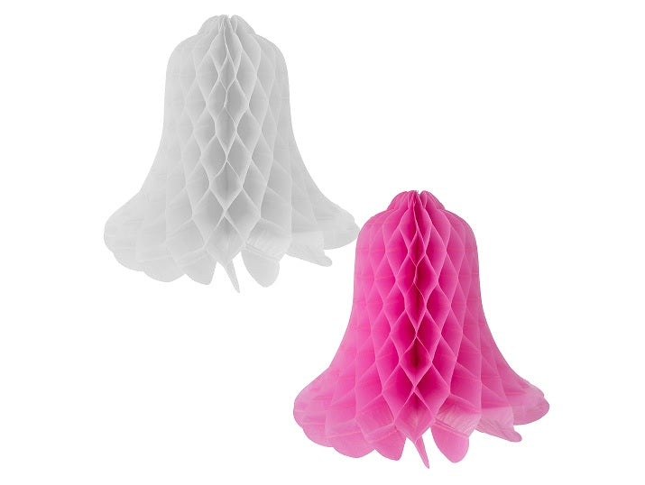 décoration cloche de pâques festonnée mix 31cm