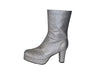 paire de bottes à paillettes argent pointure 40-41