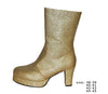 paire de bottes à paillettes or pointure 38-39