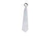 cravate unie blanc 46cm