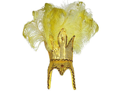 coiffe tiare carnaval de rio or luxe 60cm