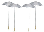 lot de 4 parapluies clown gris & blanc 1.05m