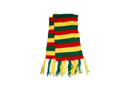 écharpe de clown rouge jaune vert 1m20