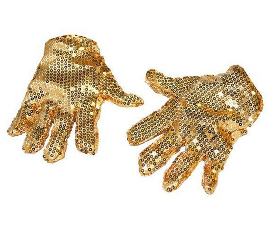 paire de gants sequins or grand