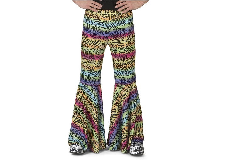 pantalon pattes d''éléphant multicolore homme taille xl/xxl