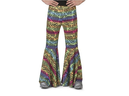 pantalon pattes d''éléphant multicolore homme taille l/xl