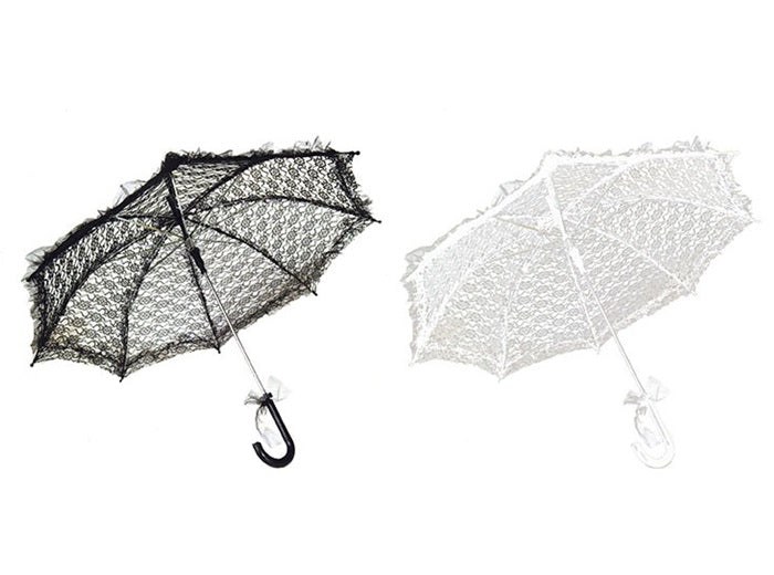 ombrelle en dentelles noire 70cm