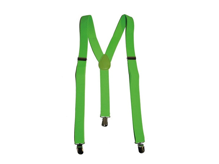 bretelles fluo néon vert