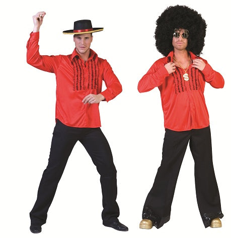 chemise rouge taille xxl