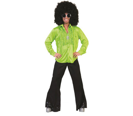chemise disco vert homme taille xxl