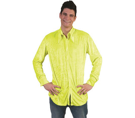 chemise flashy jaune homme taille xxl
