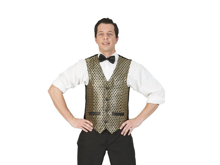 gilet disco noir et or homme taille xxxl