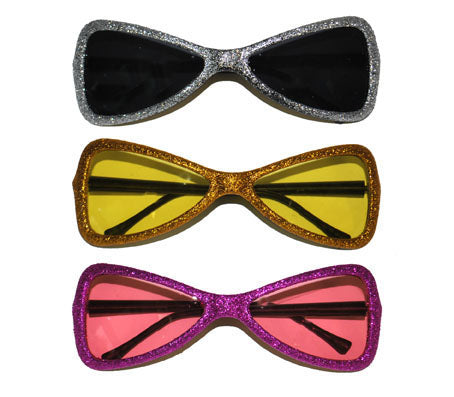 lunettes gag noeud papillon à paillettes mix