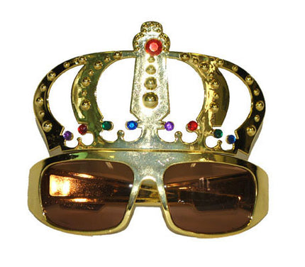 lunettes de roi avec couronne