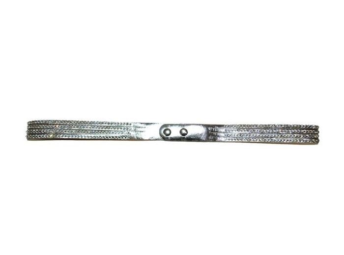 ceinture fine à strass argent 94cm