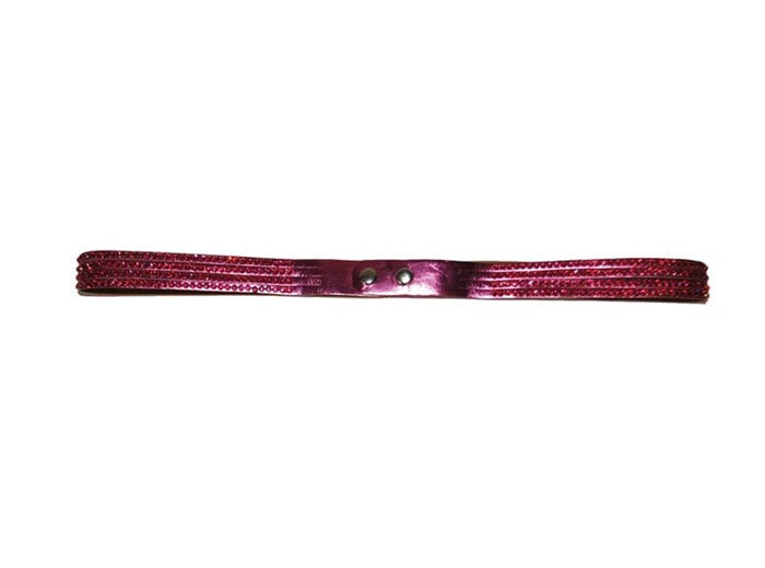 ceinture fine à strass pink rose 94cm