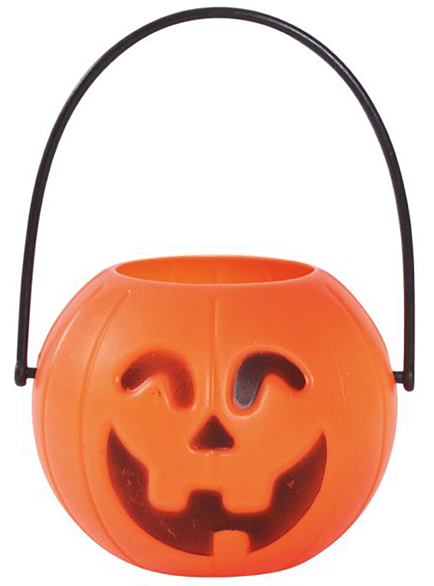 Seau citrouille des bonbons ou un sort 7 cm